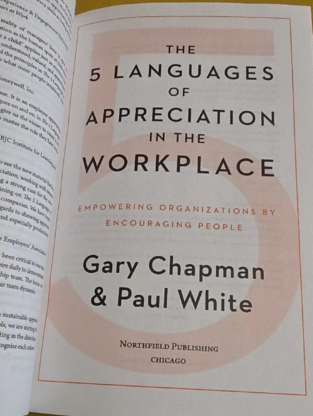 New Book! The 5 Languages of Appreciation In the Workplace 📚